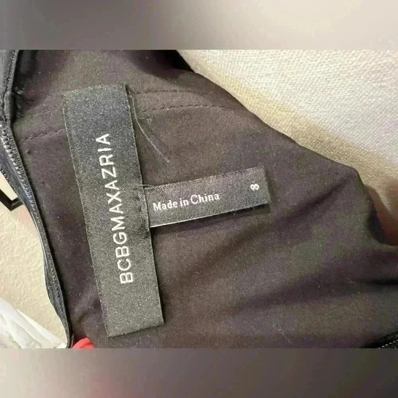 BCBGMAXAZRIA Sheer Sleeve Square Neck Mini Dress-Size 8 NEVER WORN - Picture 7 of 7